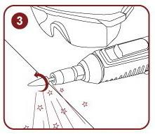 操作人員使用時火花圖3 الشرر عند استخدامه من قبل المشغلين الشكل 3