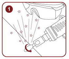 GP系列-槍型式研磨機火花圖1 آلة الطحن من النوع المسدس من سلسلة GP سبارك الشكل 1